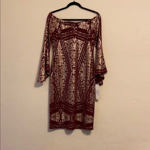 JUMP Women’s Maroon Dress NWT Sz Med